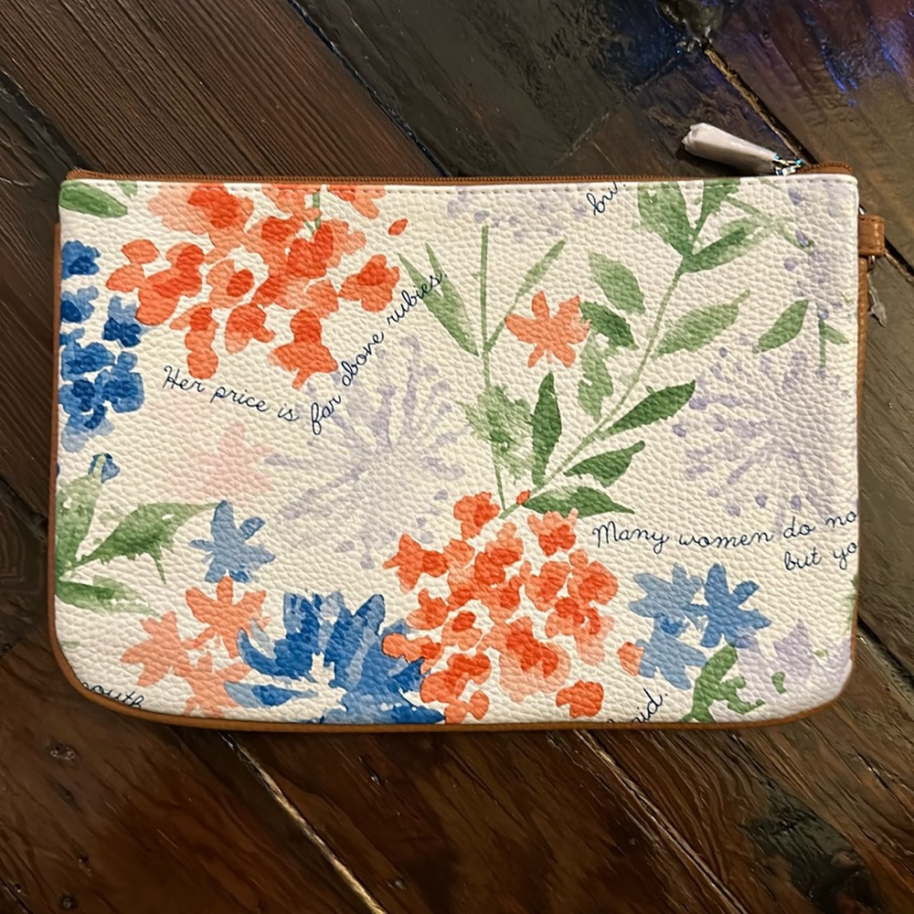 Thirty-One Rubie Mini Floral Verses Pebble